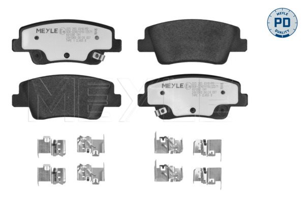Klocki hamulcowe kpl. do Hyundia, 025 265 4316/PD, MEYLE Products w ofercie sklepu e-autoparts.pl 